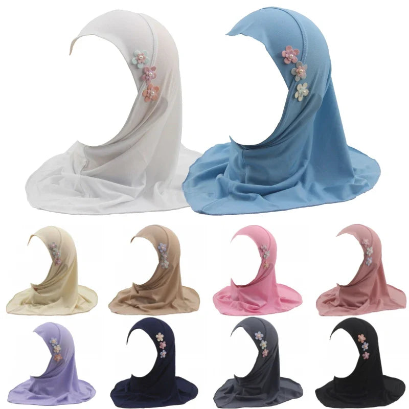 Girls Instant Hijab - Kids Amira Cap
