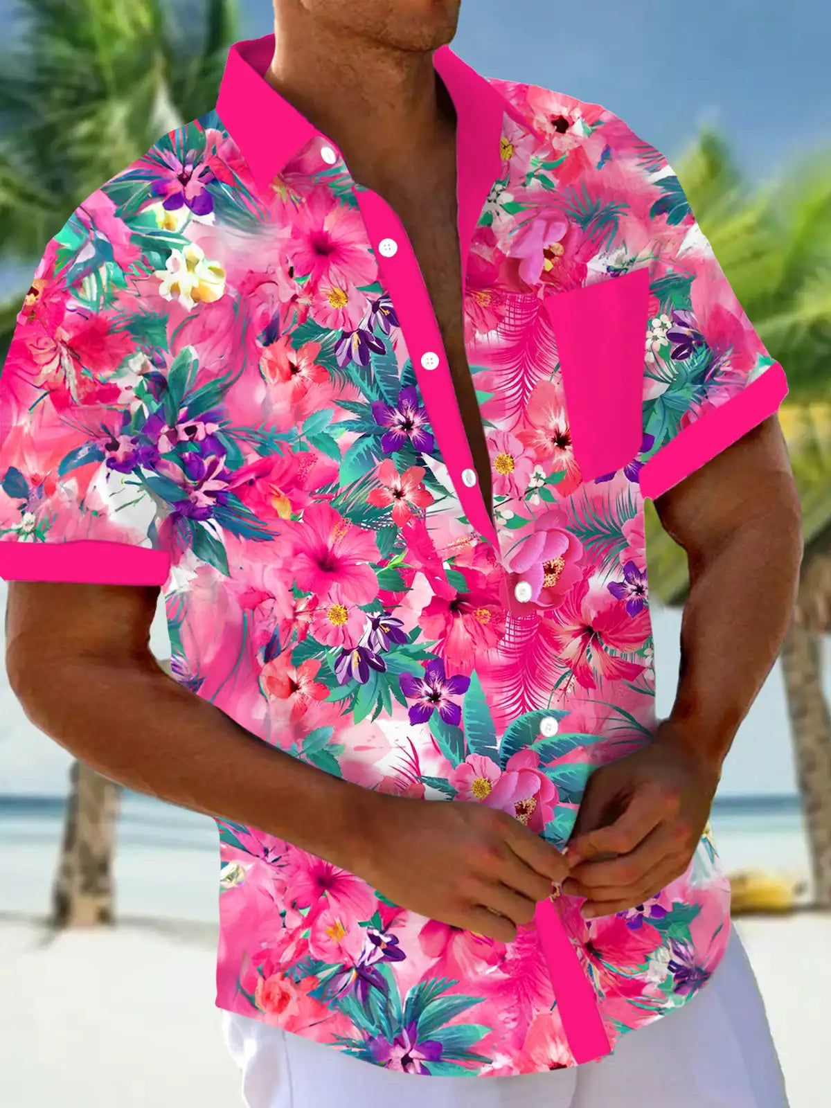Hawaiian Shirt - Short Sleeve Button Down