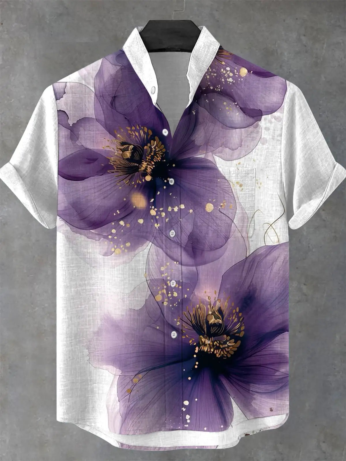 Men's Hawaii Beach Print Shirt | Short Sleeve