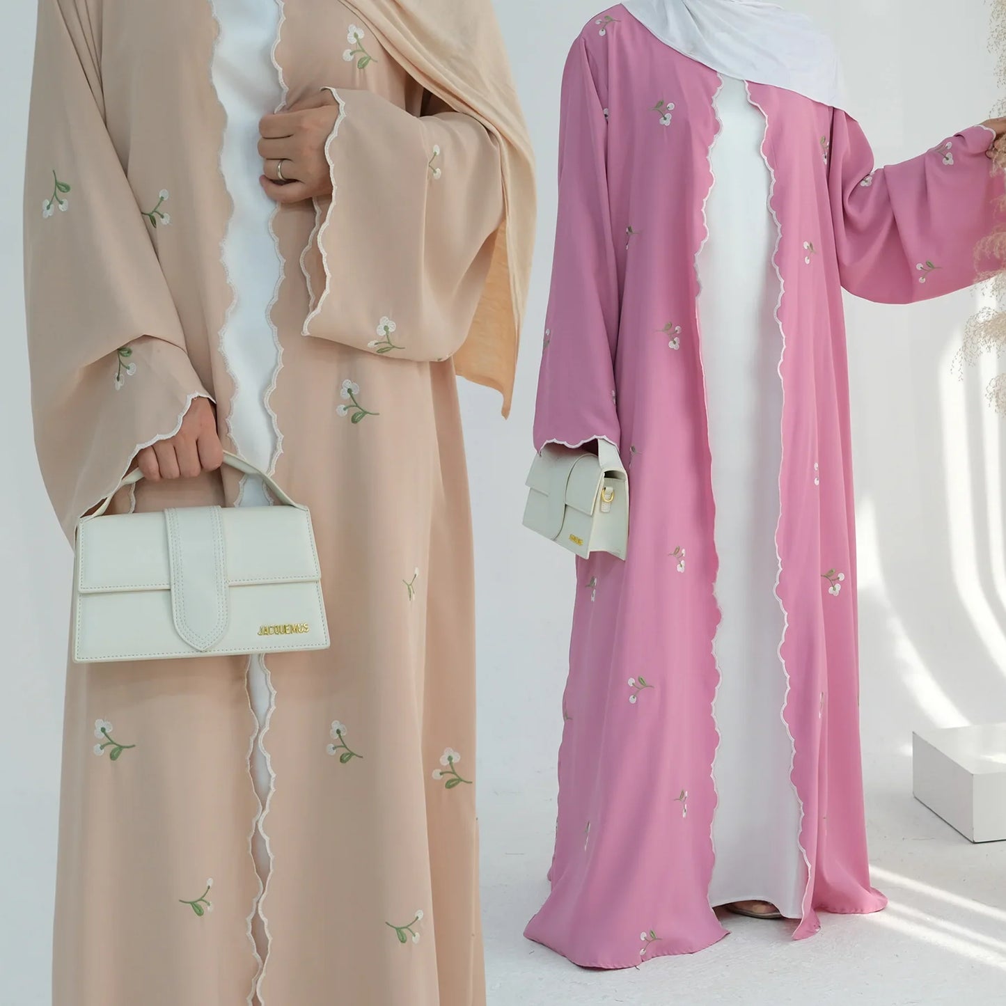 Embroidered Abaya Cardigan