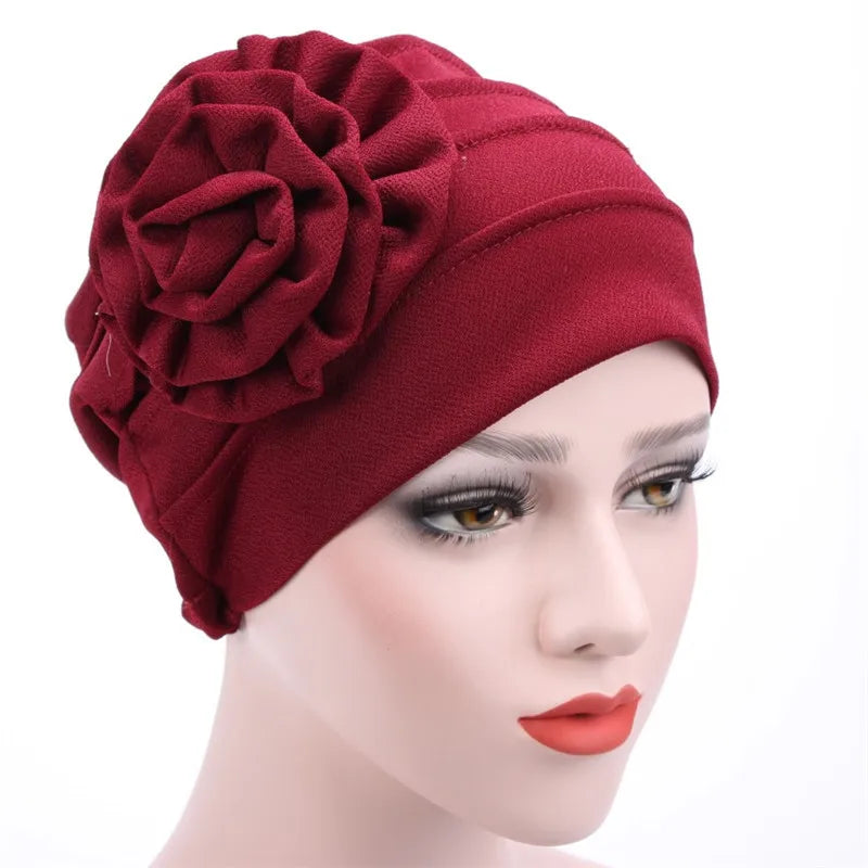 Flower Turban Hijab - Chemo Headwear